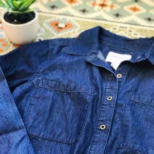 💕NWOT💕Dark Chambray Tunic